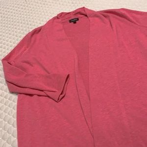 Pink cardigan open front